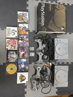 初期PlayStation (PS1) 本体とゲームソフトセット