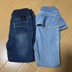 プティマイン　デニム　２本セット　90