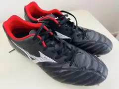 MIZUNO サッカースパイク ブラック レッド size 25.5 - メルカリ