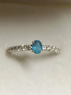 ◇中央宝石＆GIT◇ 2017 パライバトルマリンルース 1.155ct 鑑別書 