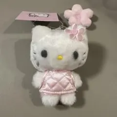正規品 ハローキティ ミニチュアキルトシリーズ マスコットホルダー ピンク
