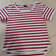 HenryHansen 赤と白のストライプ 半袖Tシャツのサムネイル