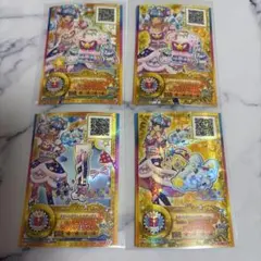 アイカツスターズ 早乙女あこ スイートライムライト ルーレット 4枚
