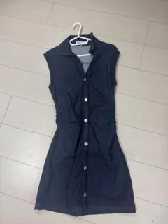 ZARA ノースリーブデニムワンピース 24