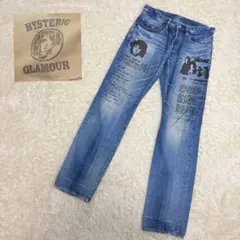 ヒステリックグラマー 28インチ DOORS デニム 赤耳 セルビッチ　スタッズ