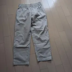 お値下げGU ベージュ カジュアルパンツ ゴムウエスト