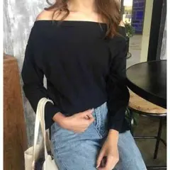 オフショルダー レディース カットソー Ｔシャツ 長袖七分