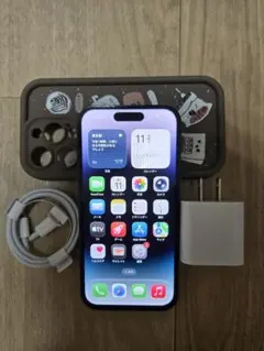 イヤフォン・充電器セット】iPhone14ProMax 256GB シルバー - メルカリ