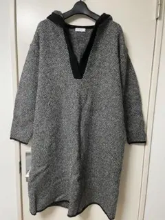 SHIPS フード付きニットワンピース チュニック