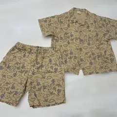 petit main 恐竜柄 半袖シャツとショートパンツセットのサムネイル