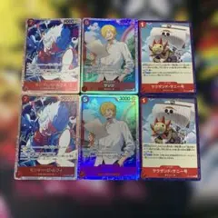 ☆ワンピースカード スタートデッキ ルフィ サンジ サニー号 各4枚①