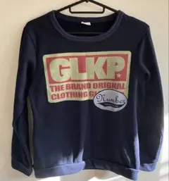 O.C 裏起毛 トレーナー スウェット ボア 紺色 メンズ キッズ 平成 古着