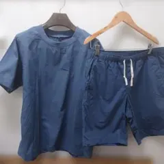 無印良品　半袖×ショートパンツ セットアップ Sサイズ ブルー系のサムネイル