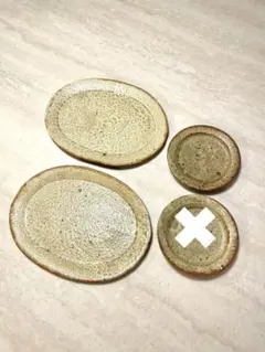 尾形アツシ 荒山粉引6寸皿 2枚セット - メルカリ