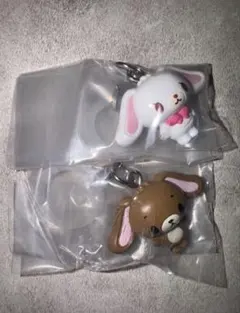 サンリオオールスターズ めじるしアクセサリー しろうさ くろうさ