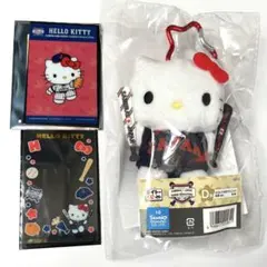 サンリオ 侍ジャパン タイトーくじ D賞 マスコット G賞 クリアカード キティ