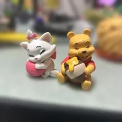 ディズニー 가챠 マリー、 곰돌이 푸 세트