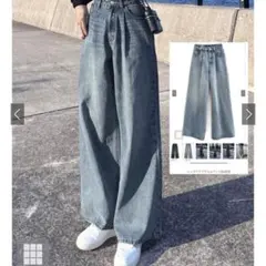 ルーズワイドデニムパンツのサムネイル