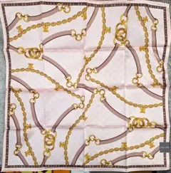 CELINE★ハンカチ★チェーン柄★ピンク