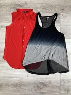 H&M ノースリーブシャツ 2点セットのサムネイル