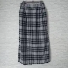 【未使用・タグ付き】サマンサモスモスブルー チェック柄タイトスカート