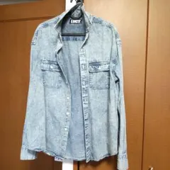 デニム　ダンガリー　長袖シャツのサムネイル