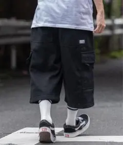 PRO CLUB プロクラブ カーゴパンツ ハーフパンツ XL 黒