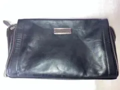 【新品】タケオキクチ　黒　セカンドバッグ　クラッチバッグ