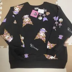 未使用　サンリオ　クロミ　バースデー　総柄　裏起毛　トレーナー　M