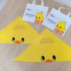 チキンラーメンファクトリー　ひよこちゃん バンダナ　バッグ　セット