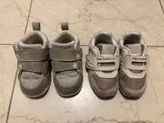 スニーカー2足セット 13cm アシックス・ニューバランス