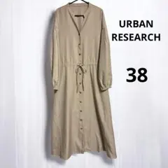 URBAN RESEARCH スキッパードロストワンピース　BEIGE 38