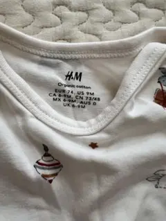 H&M ベビー ロンパース パンツ セット クリスマス柄