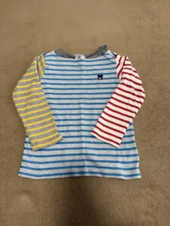 DOUBLE.B ストライプ 長袖カットソー 110