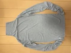 シアー 長袖カットソー ブルーグレー