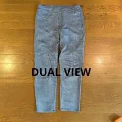 デュアルヴューハウンドトゥース柄パンツ