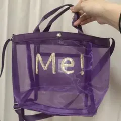 ニコアンド　niko and… ショルダーバッグ　メッシュ　パープル　紫