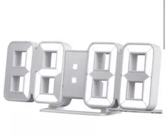 NOLLÅTTA ノルオッタ LED デジタル置時計 壁掛け時計 ホワイトのサムネイル
