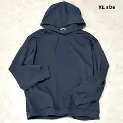GU ダブルフェイスビッグプルパーカー スウェット ネイビー XL