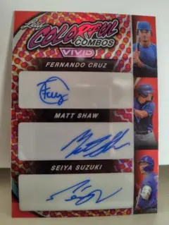 美品 広島カープ 鈴木誠也 緒方考市 栗原健太 サイン色紙 ３枚 美品 広島カープ 鈴木誠也 緒方考市 栗原健太 サイン色紙 3枚