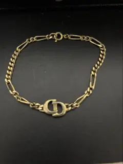 美品✨Dior ロゴプレート チェーン ブレスレット ストリートシック 