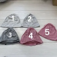 オーガニックガーゼサマーニットキャップ5セット