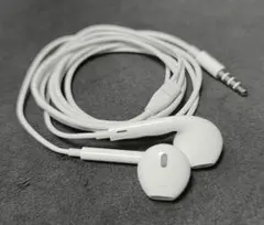 ホワイト 有線イヤホン 3.5mmジャック