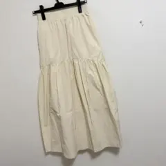 ナノユニバース ナイロン切り替えギャザースカート19