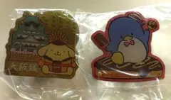 ご当地ピンズ　サンリオ　ぷりん　タキシードサム　セット