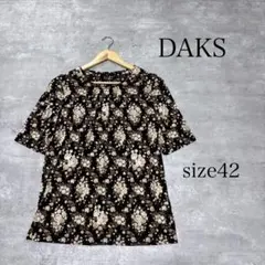 美品 DAKS 花柄 総柄 シャツ カットソー 42 トップスのサムネイル