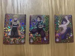 鬼滅の刃 カード（竈門炭治郎、我妻善逸、嘴平伊之助）