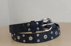 ベルトロング花柄ハイビスカス黒ブラック