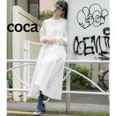k1019 coca 上品エンボスキャミワンピース アイボリー