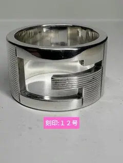 GUCCI ブランデッドG ワイドリング 刻印:13号【箱/ポーチ付】 - メルカリ